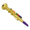 8 Tones Simulation Saxophone Toy Props for Children Party Toy Gold