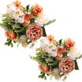 Artificial Flowers,wedding Bouquets for Party Home Decor (orange)