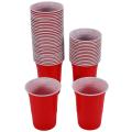 50pcs/set 450ml Red Disposable Plastic Cup Party Cup Bar Restaurant