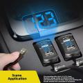 Dual Usb Rocker Switch Led Digital Voltmeter for Fast Charging