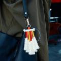 Boho Rainbow Keychain, with Tassel for Car Key Bag Purse Charm Gift,d