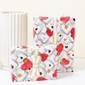 Love Heart Wrapping Paper Sheets Set Of 12,wrapping Paper,70cm X 50cm
