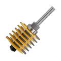 8mm Shank 2 Teeth Adjustable Finger Joint Router Bit Tenon Cutter