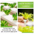 50 Pieces Grow Baskets 50 Pieces Labels for Seed Starting System