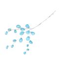 10pcs Crystal Bud Branches for Wedding Party(light Blue)14-16cm