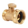 3/4 Inch Pipe Brass Valve Faucet Taps Splitter with Shut Off Switch