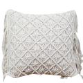 Cushion Covers Cotton Linen Macrame Hand-woven Thread Pillow Covers