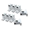 8pcs 20mm Aluminium Shaft Support Pillow Block