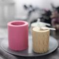 3d Silicone Yarn Pillar Scented Candle Mold(70x70x80mm)