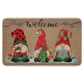 Christmas Doormat Patchwork Home Decoration Non-slip Doormats Mat (c)