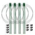 4 Packs 18 Inch Plant Support Cages with 3 Adjustable Support Rings