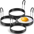 4 Pack Egg Cooking Rings, Pancake Mold for Frying Eggs and Omelet