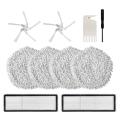 Replacement Parts Kit Washable Hepa Filter Side Brush Mop Cloth