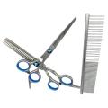 3 Pack Dog Grooming Scissors Kit with Cutting Shears with Pet Comb