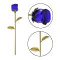 Crystal Rose Flower, Best Gift for Valentine's Day Decoration(blue)