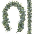 2 Pack 5.5ft Artificial Eucalyptus Garland Spring Garland