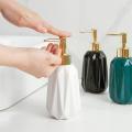 10 Oz Hand Soap Dispenser with Pump and Lotion for Bathroom (black)