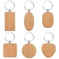 Wooden Key Fob 12 Pieces Diy Blank Personalised Wooden Key Chain