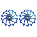 Mi.xim 2x Mtb Road Bike Ceramic Pulley 14t Rear Derailleur Blue