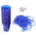 Bachelorette Prom Party Supplies 12pcs Bead Chain Cup Wine Blue