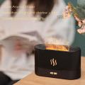 Simulation Flame Light Aromatherapy Diffuser Usb Ultrasonic Black