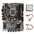 B75 Btc Mining Motherboard+g1620 Cpu+sata Cable+switch Cable Lga1155