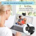 1080p Webcam with Microphone, Pro Webcam for Recording, Conferencing
