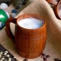400ml Classic Style Natural Wood Cup Beer Mugs Drinking for Party