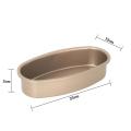 3 Pieces Non Stick Oval Shape Cake Pan Cheesecake Loaf Bread