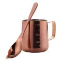 Milk Frothing Pitcher Steaming Pitchers Milk Coffee Cappuccino,350ml