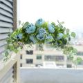 Artificial Peony Wreath Arch Lintel Hanging Wreath Decoration A