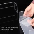 Acrylic Display Risers, Clear Rectangle Stands Shelf for Display 6pcs