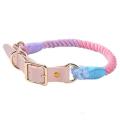 Dog Collar Traction Rope Set Woven Pure Cotton Dog Pet Traction-l