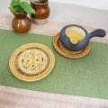 Rattan Coasters for Hot Dishes Pot Holder for Table Heat Resistant