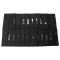 20 Pocket Door File Organizer with Name Tag,black with 4 Hangers
