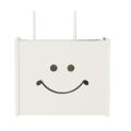 White Floating Wall-mounted Wifi Router Bracket, (smile Pattern)