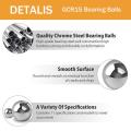520pcs Precision Steel Ball Bearings ,2-8mm Balls Magnetic Loose Kit