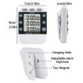 Digital Dual Kitchen Timer, 3 Channels Count Up/down Timer