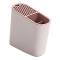 Kitchen Drain Knife Holder Knife Block Stand Organizer Pink