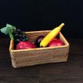 3pcs Hand-woven Rattan Basket for Organizing Vegetable Fruit Storage