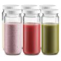 Travel Glass Drinking Bottle 16 Ounce [6 Pack],for Juicing, Smoothies