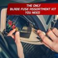 Car Fuses Assortment Kit 180 Pcs Clear White Mark Fuse Kit - Standard
