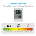 Humidity Gauge Battery Powered Thermometer and Humidity Gauge White