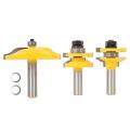 3 Pcs Router Bit, 1/2-inch Raised Panel Cabinet Door Router Bit Set