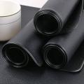 8pcs Heat-resistant Artificial Leather Placemats, Waterproof, (black)