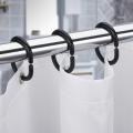 24 Pcs Shower Curtain Rings Plastic Shower Curtain Hooks