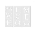 Welcome Sign Stencil,for Painting Wood Reusable Porch Sign Decorating