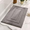 1pcs Bathroom Mats Luxury Soft Absorbent Plush Gray Bathroom Rugs