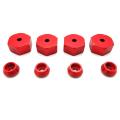 4pcs 5mm to 12mm Metal Adapter for Wpl D12 C24 Mn D90 Rc Parts,red
