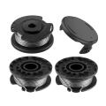 3 Pack String Trimmer Spool Line with Spool Cover for Bosch